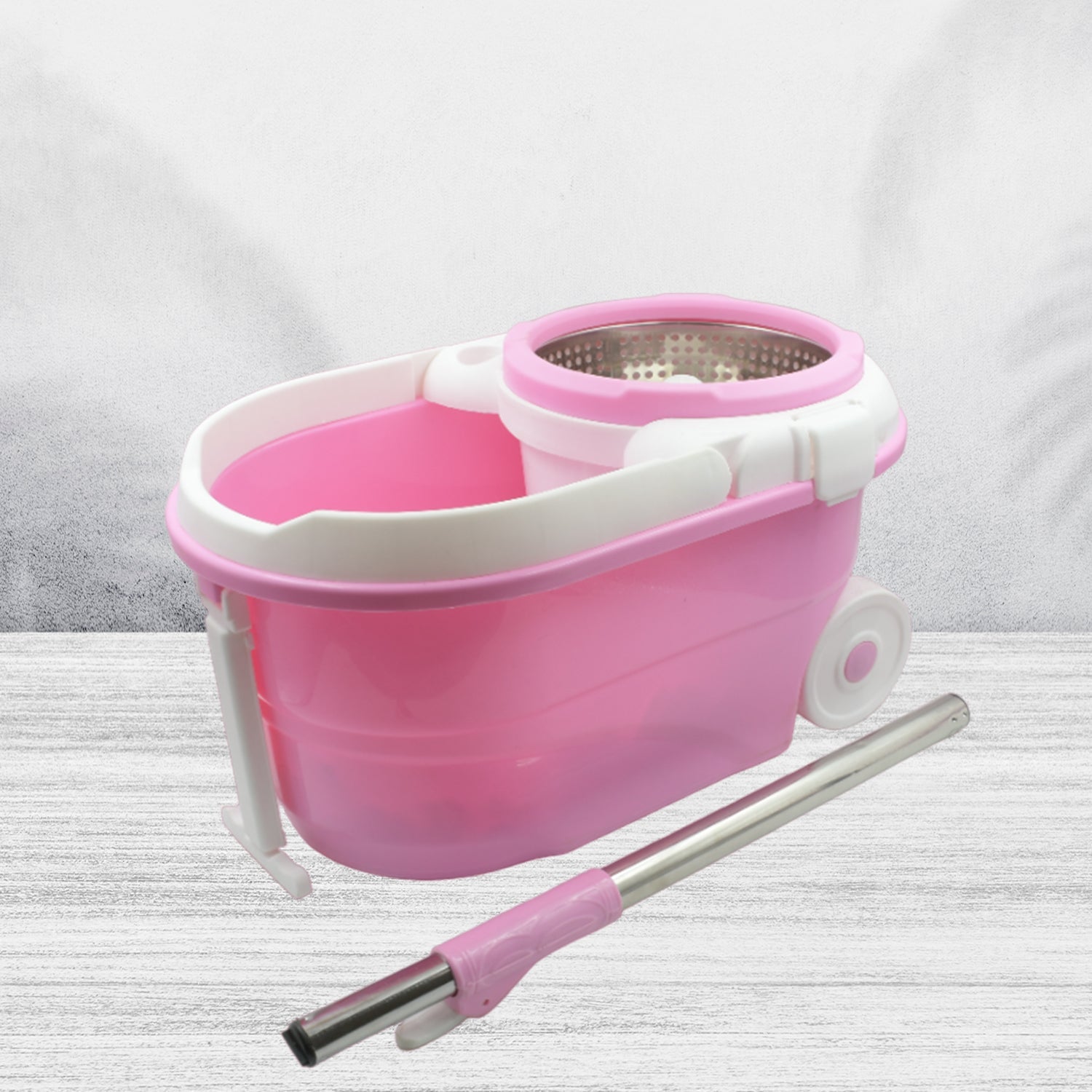 4105 Mop with Bucket For Floor Cleaning With Steel Spin /Mop for Floor Cleaning / Floor Cleaner Mop / Spin Mop / Magic Mop / Mop Stick / Spin Mop Set with Bucket/ Household Office Cleaning Tool Mop 4105 Mop with Bucket For Floor Cleaning With Steel Spin /Mop for Floor Cleaning / Floor Cleaner Mop / Spin Mop / Magic Mop / Mop Stick / Spin Mop Set with Bucket/ Household Office Cleaning Tool Mop